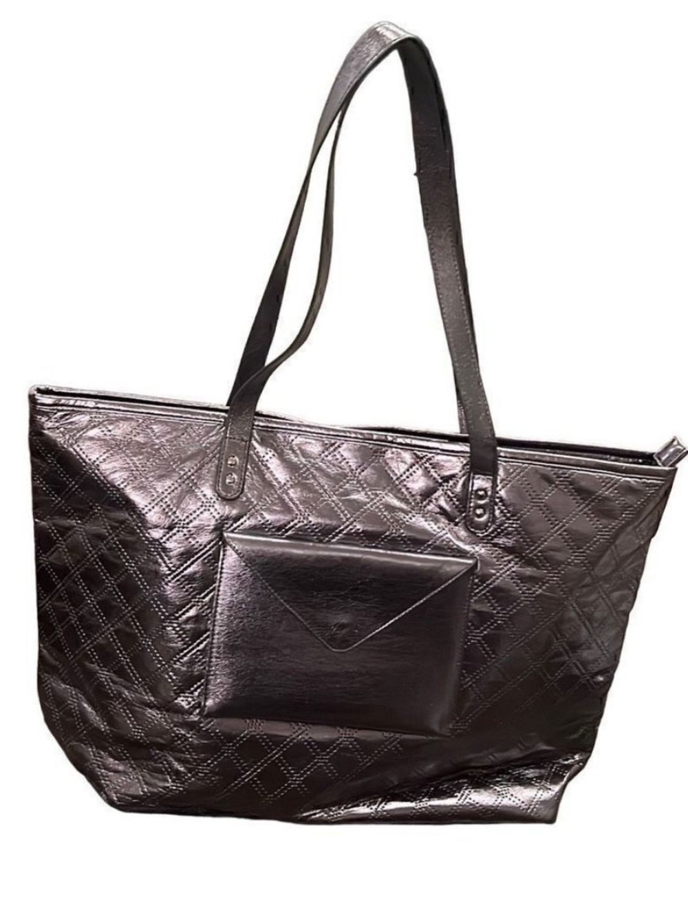 BBW Quilted Metallic Large Tote Bag